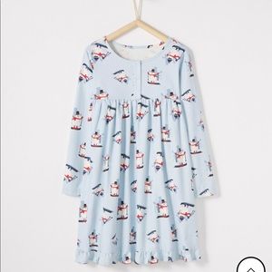 NWT Hanna Andersson Flannel snowman nightgown